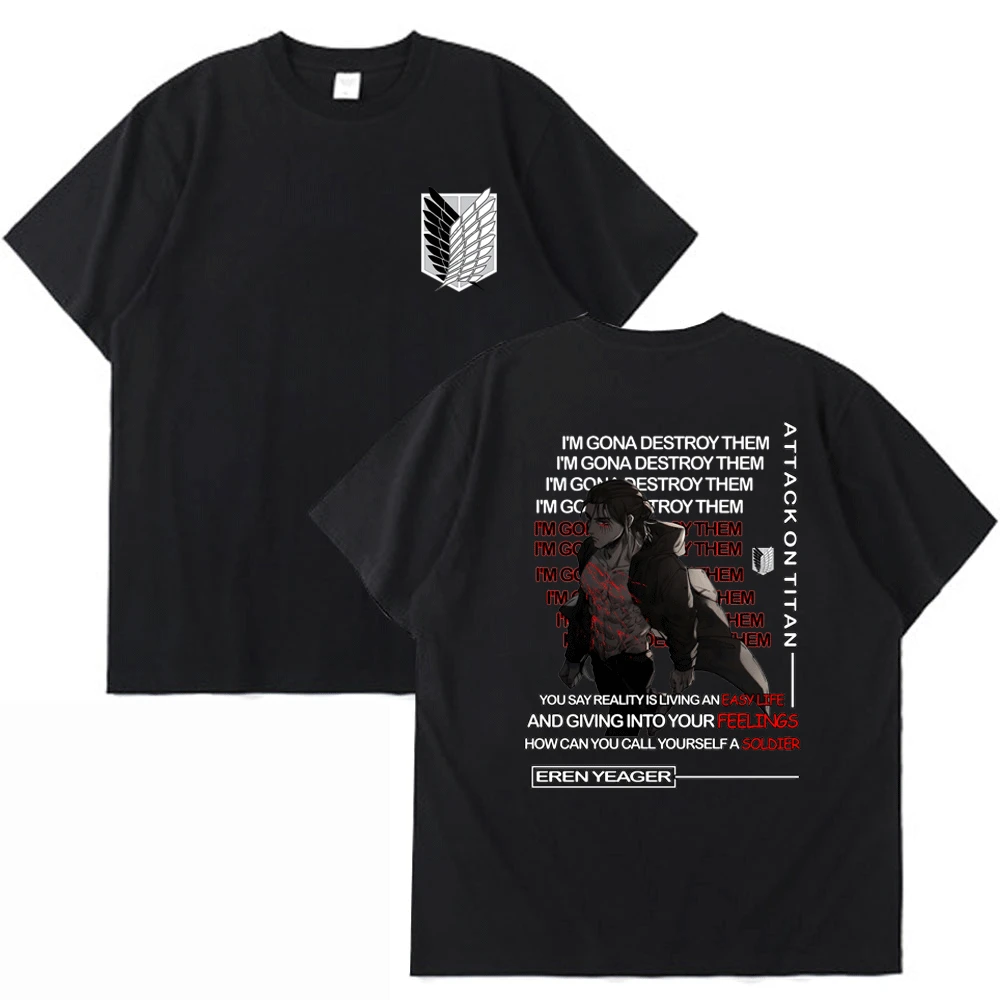 Attack on Titan Koszulka Męska Damska Casual Bawełniana Koszulka Z Krótkim Rękawem, Anime, Manga AOT Levi Ackerman Koszulki Temat t-shirt Odzież Obraz 3