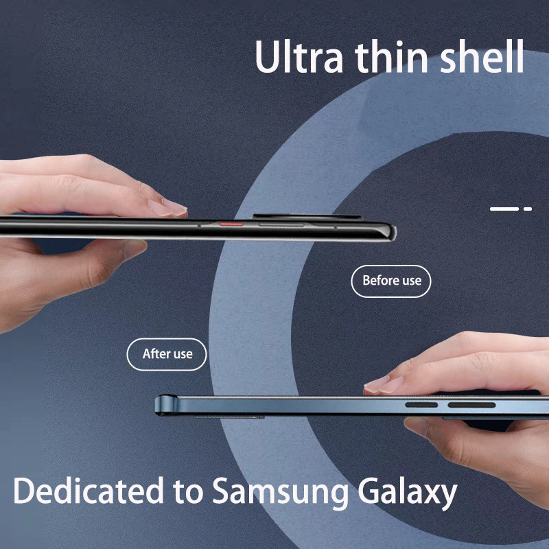 Do Oryginalnego Samsung Galaxy S22 Etui Ultra Luksusowy Metalowy obiektyw Matowa odporna na wstrząsy Zderzak miękka Tylna Pokrywa Dla S22 Ultra Obraz 4
