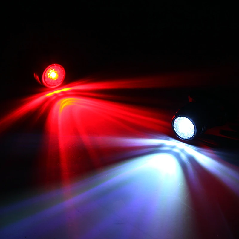 WEST BIKING Lampa Tylna Rower Wysoka Widoczność Ostrzeżenie Dotyczące Bezpieczeństwa USB Lampa Rowerowa wielokrotnego ładowania Led Rowerowy Czerwony Biały Migające Światło Obraz 2